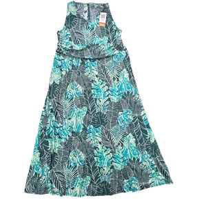Uv Skinz‎ NEW Beach Dress Tropical Print UPF 50+ Sun Protection Quick Dry sz 4X
